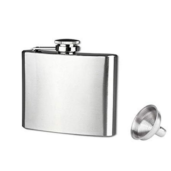 Pineville Kentucky Explore the Outdoors Souvenir Black Leather Wrapped Stainless Steel 7 oz Flask